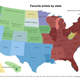 Illustration for article titled Here Is An emActual/em Map Of Each States Favorite Musical Artist